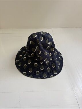 ERES Reversible Lune Print Bucket Hat Navy Size M